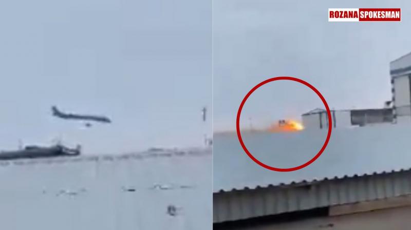 Azerbaijan Airlines Plane Crashes Near Kazakhstan's Aktau; Dozens Feared Dead