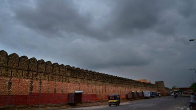 It was cloudy morning in the national capital today