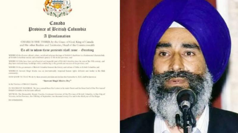 British Columbia Declares September 6 as “Jaswant Singh Khalra Day”