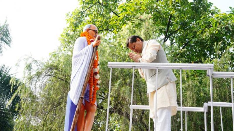 Uttrakhand CM Dhami Urges Everyone To Embrace Gandhi's Values Truth, Non-Violence And Cleanliness