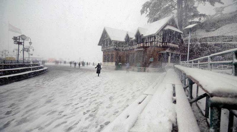 Snowfall in Shimla