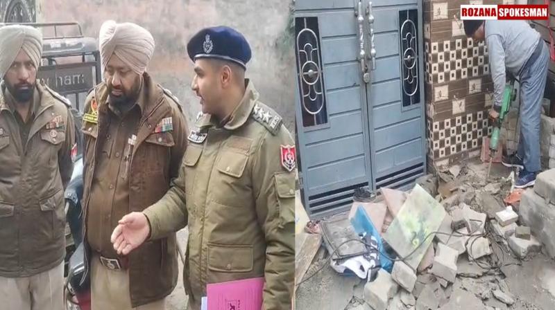 Drug peddler's illegal construction demolished; Police urge public to report drug promoters