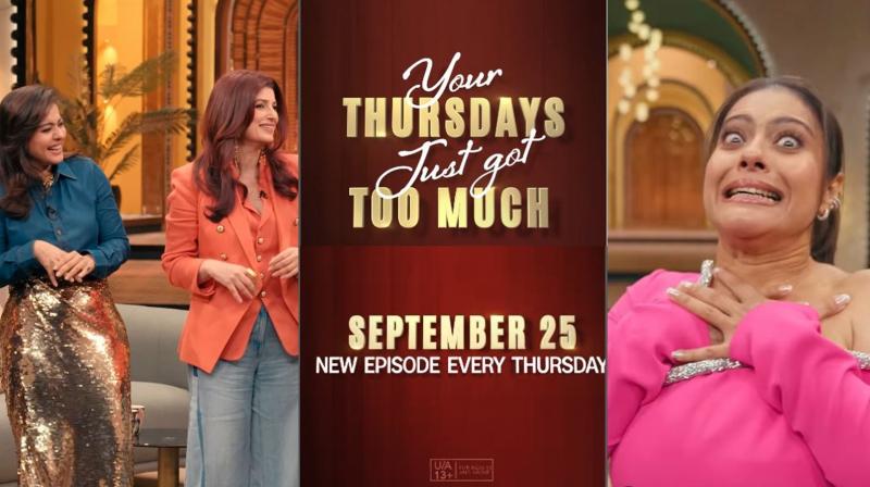 Trailor Of Kajol And Twinkle Khanna's Talk Show Titled ‘Two Much With Kajol And Twinkle' Out