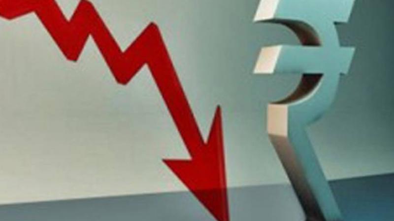 Rupee dips 5 paise vs dollar