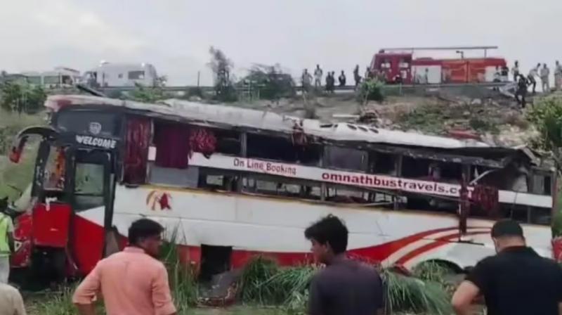 Double-Decker Bus Skids Off Agra-Lucknow Expressway, 2 Dead, 2 Seriously Injured
