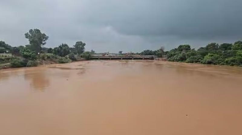 Water Level In Ghaggar River On Rise, Touches Danger Mark, Check Points Being Set Up