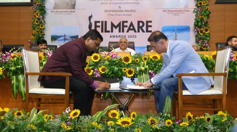 Gujarat to host Filmfare Awards 2025! MoU signed with Worldwide Media (The Times Group): CM