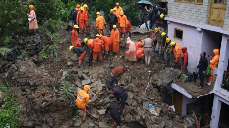 Landslide In Inner Akhara Bazaar, Kullu; One Dead, Three Injured; Six Still Under Debris: DC