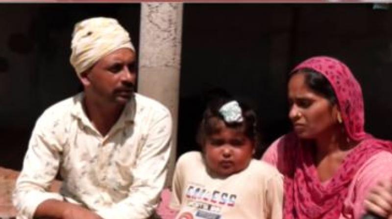 Family of the eight year old, suffering from kidney ailment.