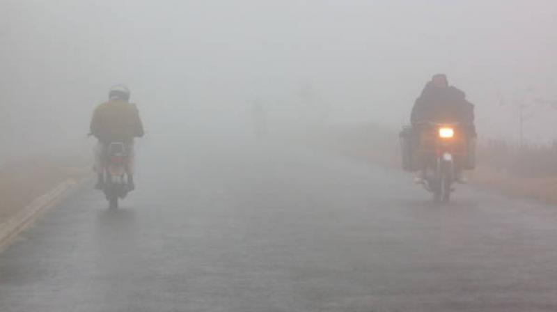 Fog disrupted daily lives in many areas in both states, reducing visibility in the early morning and posing challenges for commuters. File Photo.