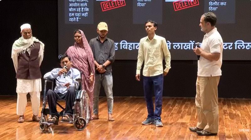 Rahul Gandhi Alleges ‘Vote Chori' Ahead of Bihar Assembly Elections, Claims BJP and ECI Deleting Voter Names