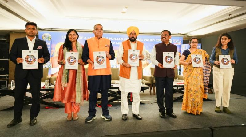 CM Bhagwant Singh Mann launches Industrial & Business Development Policy 2026 to make Punjab No. 1 investment destination File Photo.