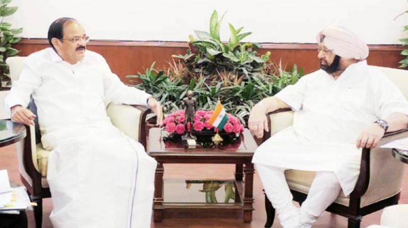Captain Amarinder Singh and M. Venkaiah Naidu