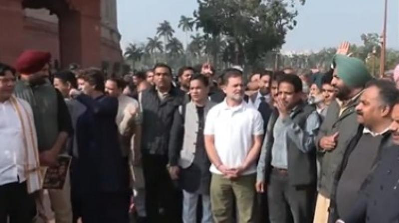 Rahul Gandhi, Congress MPs Hold Protest After Suspension of 8 MPs, Against India–US Trade Deal