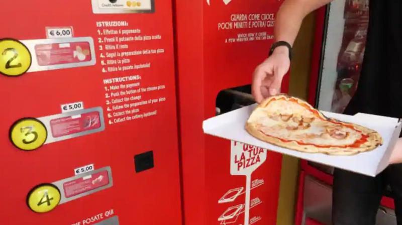 Pizza ATM at Chandigarh's Sukhna Lake