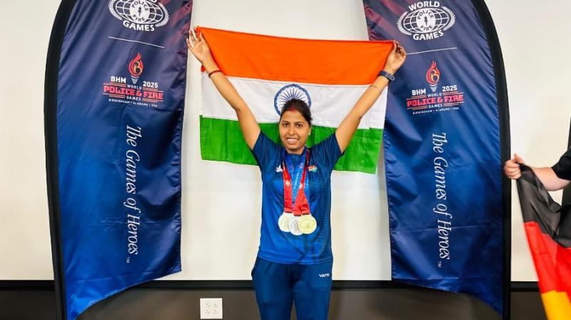 Bihar's Sapna Kumari won three medals in World Police Games