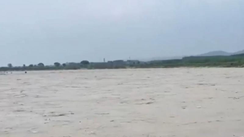 Flood Alert in Punjab: Sutlej River Swells, Live Images Show Sri Anandpur Sahib Under Threat