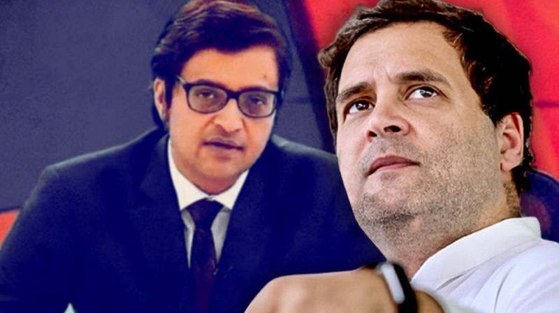 Arnab Goswami and Rahul Gandhi