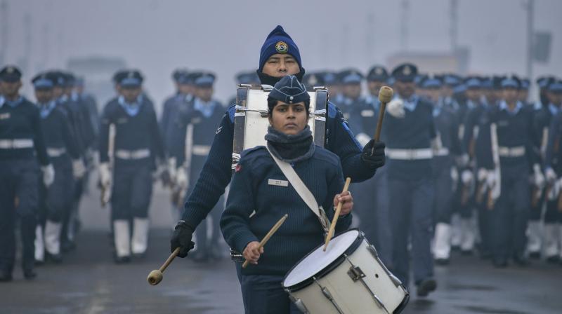 Rehearsal for 2026 Republic Day parade underway at Kartavya Path amid dense smog  (PTI Photo, taken on 27 Dec)