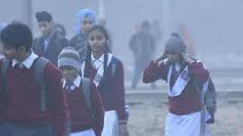 School heads have been instructed to implement the new timings to ensure the safety of students and staff during the winter peak. File Photo.