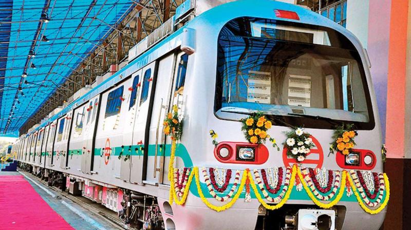 Narendra Modi today inaugurated the Delhi Metro's Mundka-Bahadurgarh section