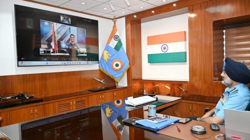 Air Chief Marshal Wishes Group Captain Shubhanshu Shukla All the Best for Axiom-4 Space Mission