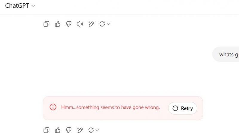 ChatGPT Suffers Global Outage: Users Report "Hmm…something seems to have gone wrong," Errors