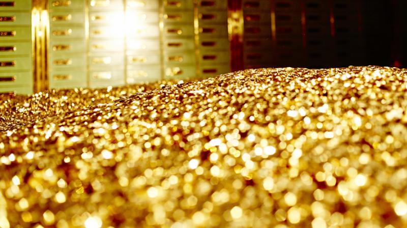 Gold prices surged by Rs 210