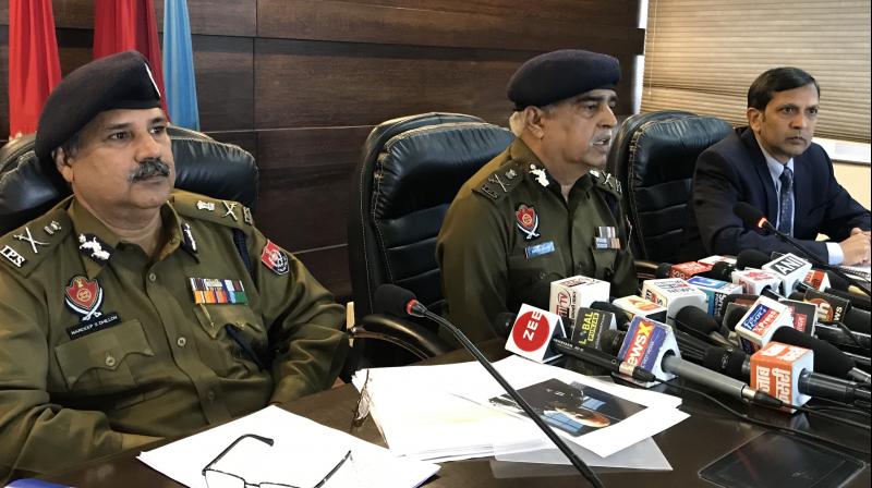 DGP Suresh Arora at a media conference 