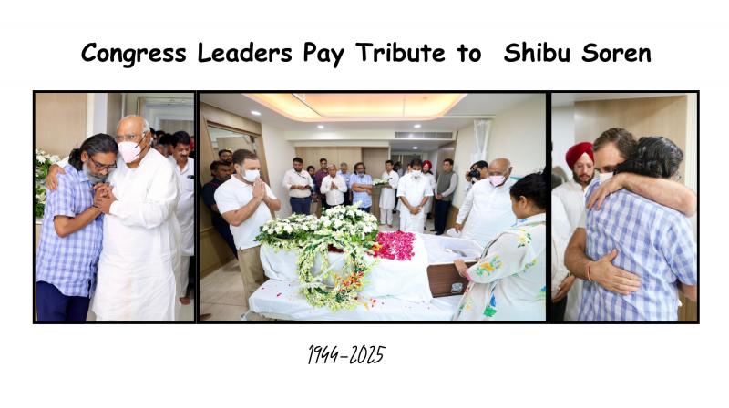 Kharge Expresses ‘Deep Anguish' Over the Demise of ‘Able Parliamentarian' Shibu Soren