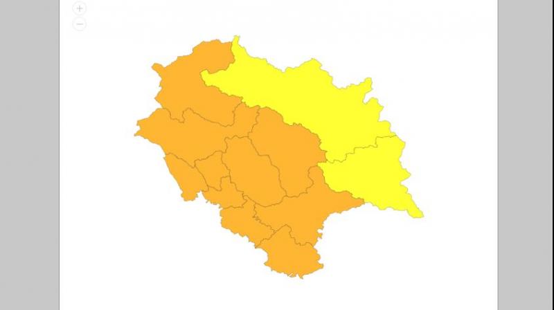 Himachal Pradesh: Rainfall to Pick Up in Districts from August 10; Orange, Yellow Alerts Issued