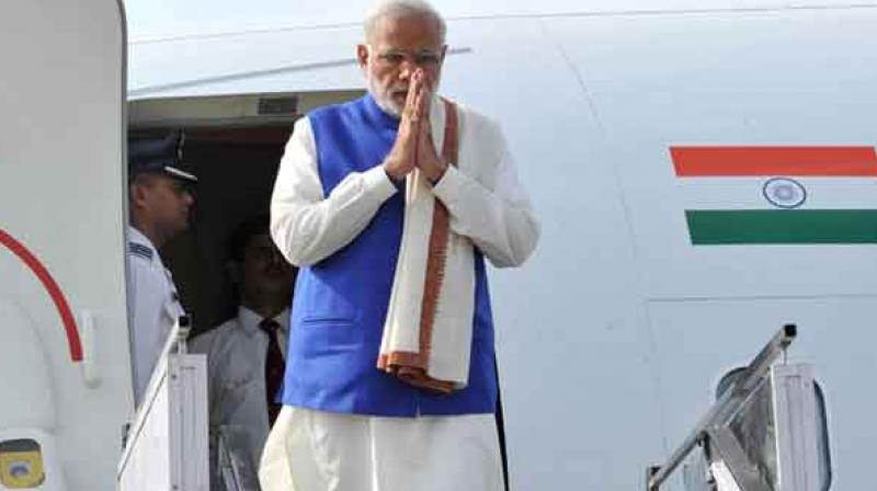 PM arrives in Jammu and Kashmir