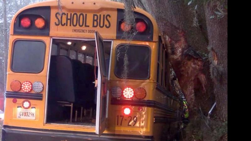 5 school children injured in bus accident in UP