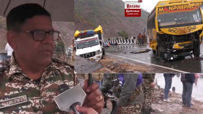 J&K: CRPF personnel, three others die in road accident in Udhampur