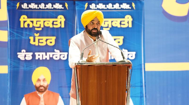 Previous govts denied youth jobs for over decade, AAP Govt delivers more than 65,000 merit-based govt jobs without bribes in just 4 years: CM Bhagwant Singh Mann File Photo.