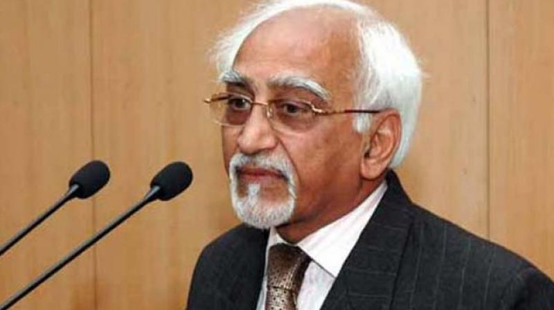 Former vice-president Hamid Ansari