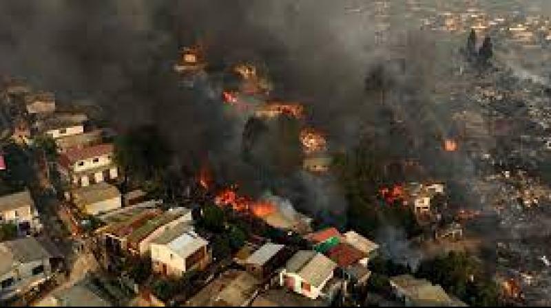 Chile declares state of emergency in Valparaiso due to wildlife fire