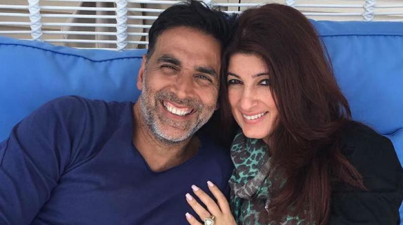 Akshay Kumar with wife Twinkle Khanna