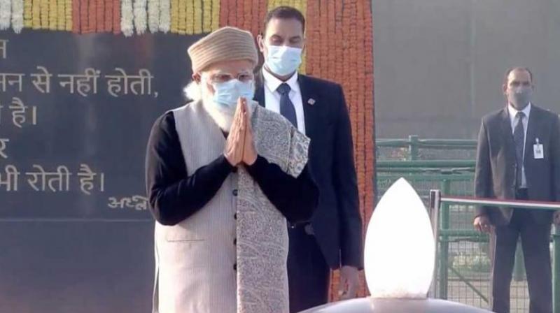 PM Modi pays tribute to Atal Bihari Vajpayee