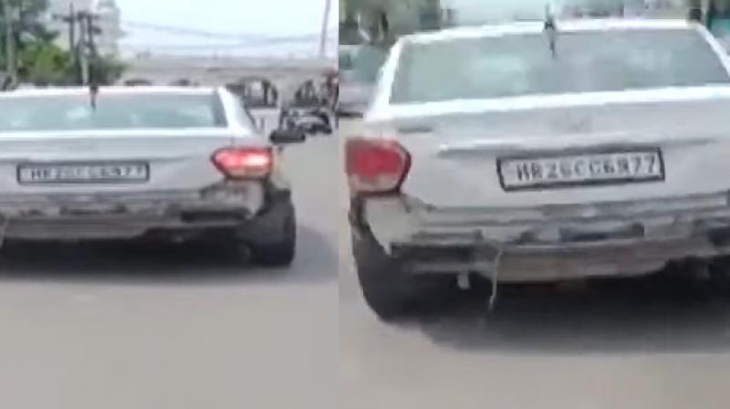 Patiala Road Rage Accident News: Speeding car smashes several vehicles on road, video goes viral