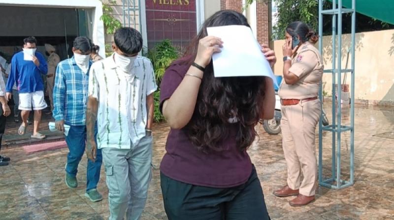 Punjab Cyber Crime Police Raids Hotel on Palahi Road in Phagwara, 38 People Arrested, Laptops Seized