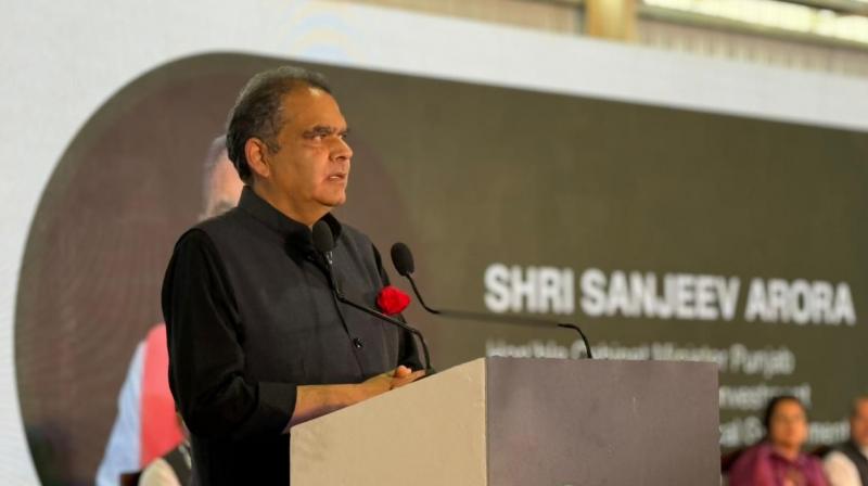 Cabinet Minister Sanjeev Arora inaugurates Cargill's largest South Asia facility of animal feed manufacturing at Wazirabad, Mandi Gobindgarh File Photo.