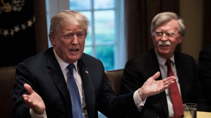 John Bolton and Donald Trump