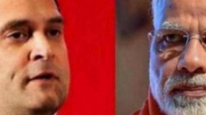 Rahul Gandhi and Narendra Modi