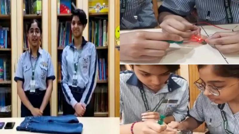 Delhi Girl Students Made Jeans for Women Safety Purpose 