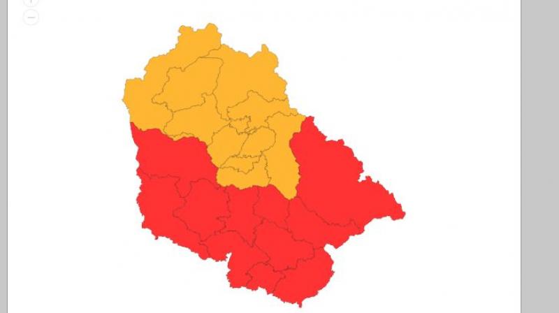 Jammu Kashmir Weather Today: Red Alert In Most Districts, Very Heavy Rainfall Predicted