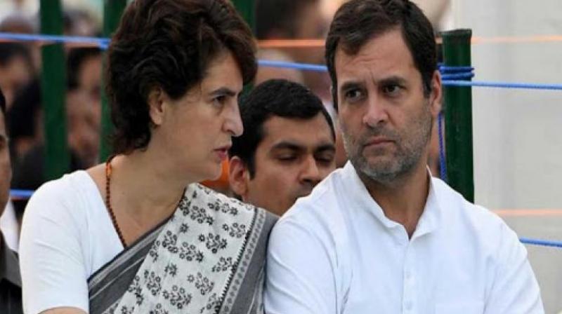 Priyanka Gandhi and Rahul Gandhi
