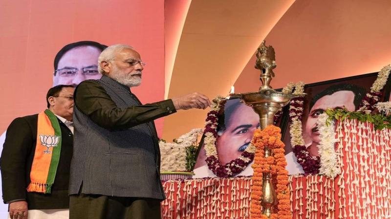 PM Modi, CM Yogi Along with Other BJP Leaders Pay Tribute to Dr. Syama Prasad Mookerjee