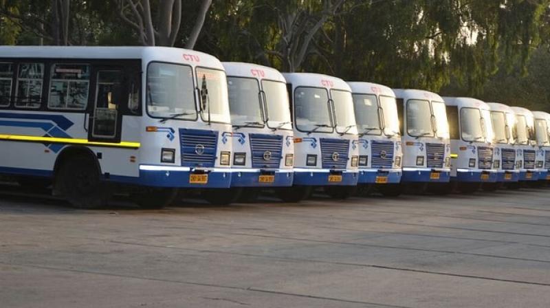 Chandigarh to Receive 100 E-Buses Soon: Transport Department Seeks Centre's Approval for Subsidy (Image courtesy: Amar Ajula)