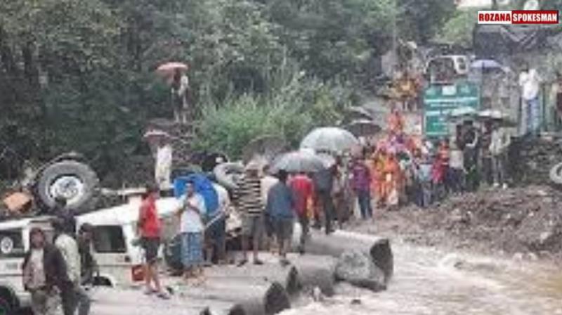 Flash Floods Wreak Havoc in Himachal Pradesh's Gambhar Pul Area